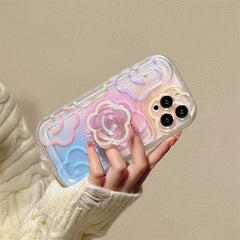 Flower Cover Grip Holder iPhone Case