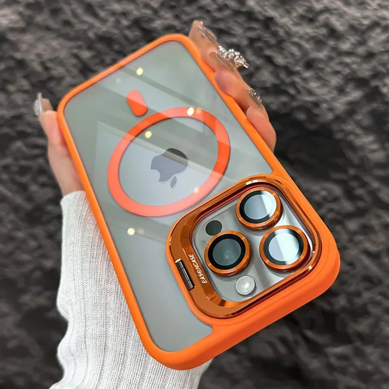 Magnetic Shockproof Transparent iPhone Case