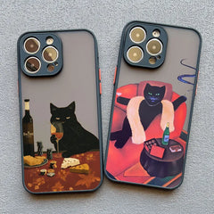 Funny Cat Daily Life iPhone Case