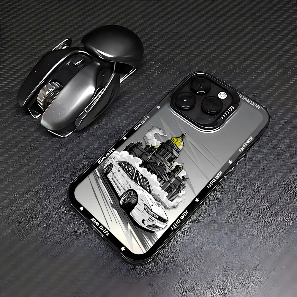 Sports Racing JDM Drift Car Silicone iPhone Case