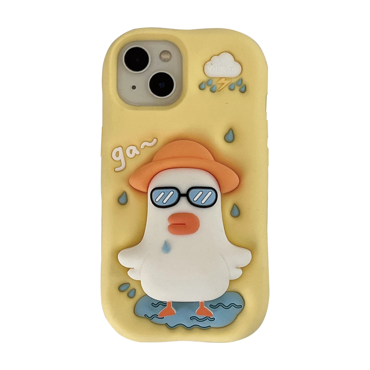 Duck Cream Yellow Silicone iPhone Case