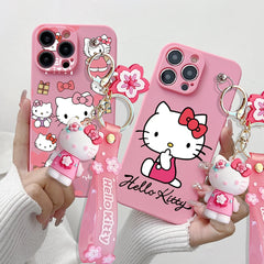 Hello Kitty With Keychain Soft iPhone Case