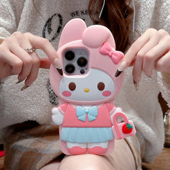 3D Cartoon My Melody Soft Silicone iPhone Case