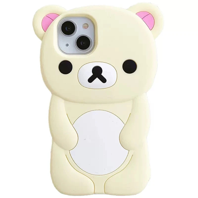 Bear Silicone Soft Cover iPhone Case
