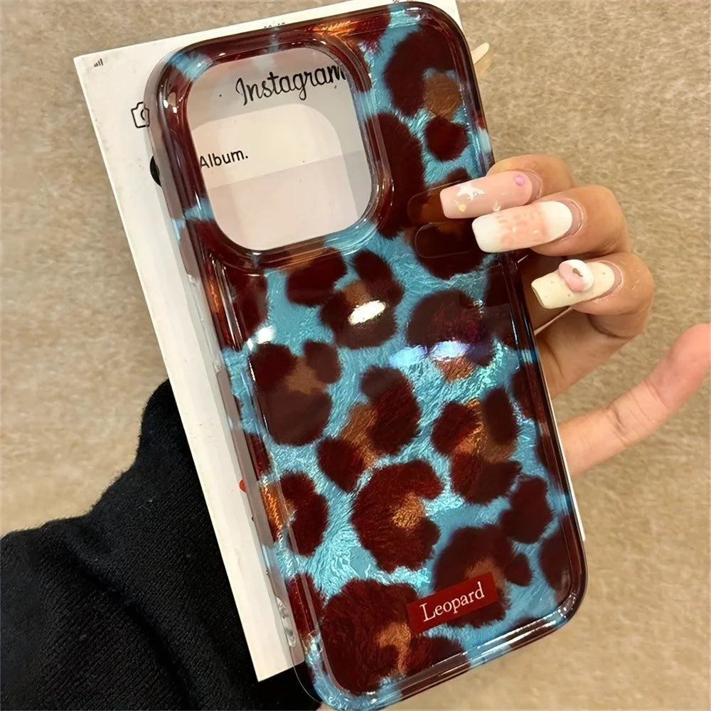 Simple Fashion Smudge Leopard Print iPhone Case