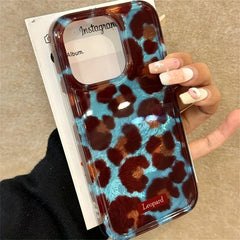 Simple Fashion Smudge Leopard Print iPhone Case
