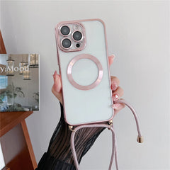 Plating Clear Magnetic For Magsafe iPhone Case