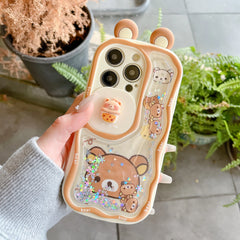 Rilakkuma Sliding Window Protect Camera iPhone Case