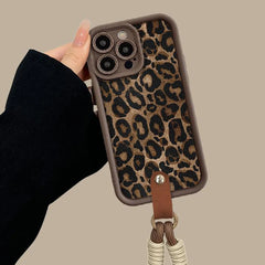 Winter Leopard Print iPhone Case