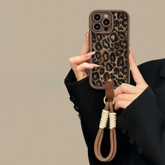 Winter Leopard Print iPhone Case