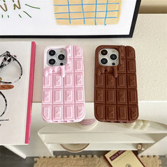 3D Cute Chocolate Soft Silicone iPhone Case