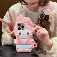 3D Cartoon My Melody Soft Silicone iPhone Case