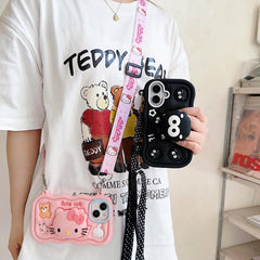 Kuromi Hello Kitty Soft Silicone iPhone Case