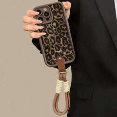 Winter Leopard Print iPhone Case