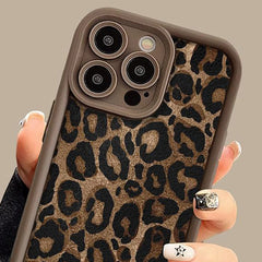 Winter Leopard Print iPhone Case