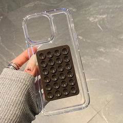 Suction Cup Airbag Transparent Shockproof iPhone Case