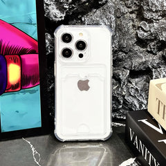 Transparent Card Holder Bag iPhone Case